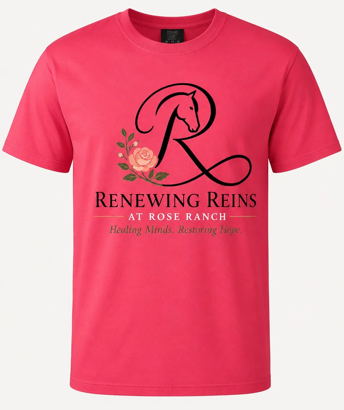 Renewing Reins 'At Rose Ranch' tee — click to enlarge